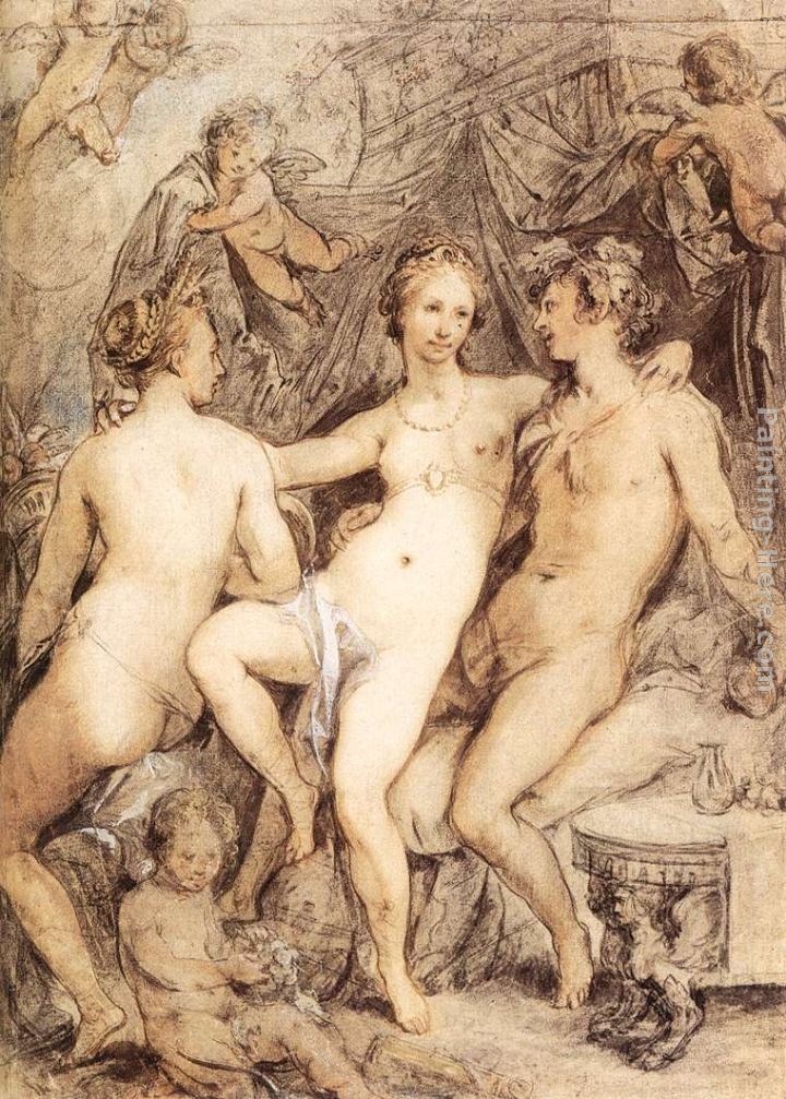 Hendrick Goltzius Venus between Ceres and Bacchus